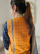 Khaddar 3 Piece Embroidered