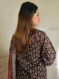 Embroidered Khadar 3 piece