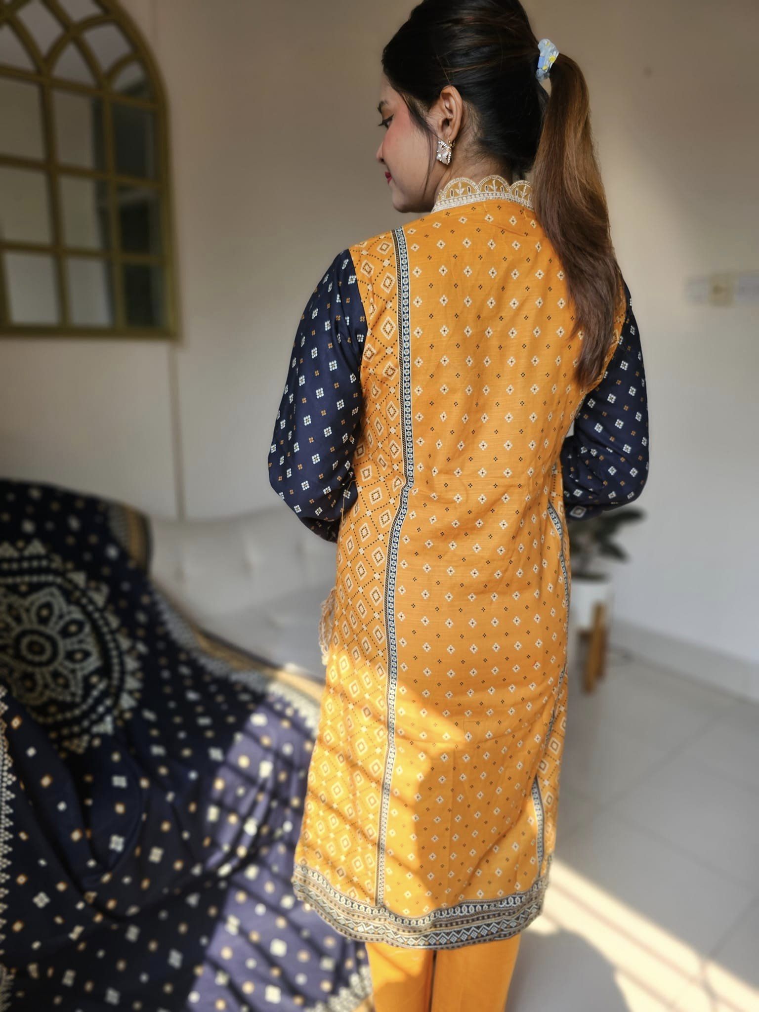 Khaddar 3 Piece Embroidered