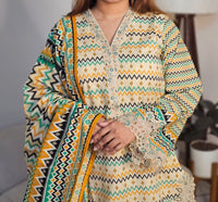 Khaddar Embroidered 3 Piece