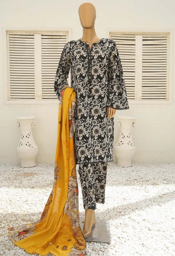 Printed khadar 2 piece