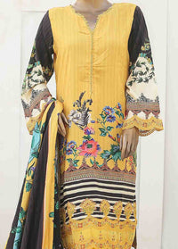 Linen Embroidered Stitched Suit