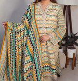 Khaddar Embroidered 3 Piece