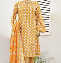 PRINTED KHADAR 3PC READYMADE